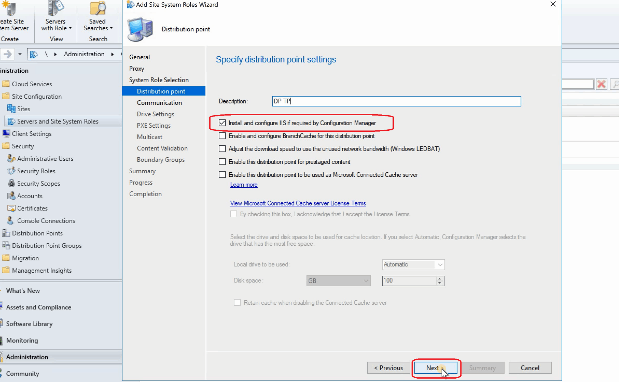 SCCM Install New Distribution Point Role ConfigMgr HTMD Blog
