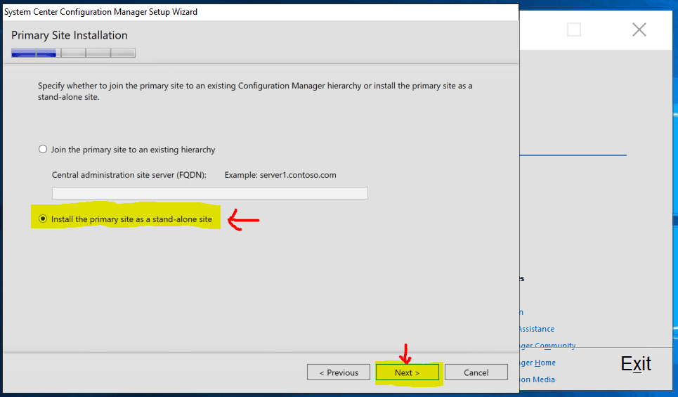 Install SCCM Primary server - New ConfigMgr Primary Server Installation Step by Step Guide