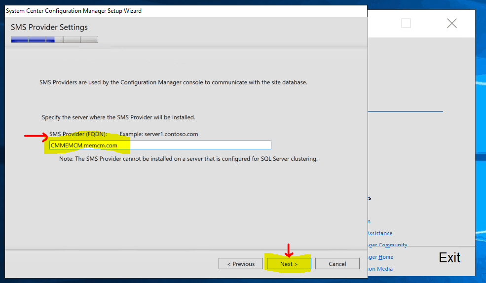 SMS Provider - New ConfigMgr Primary Server Installation Step by Step Guide