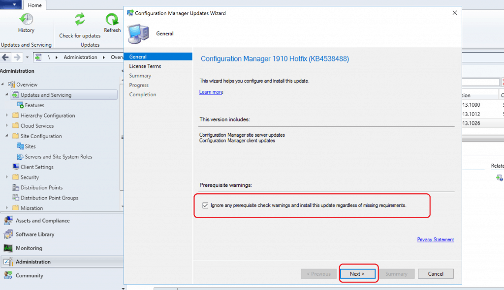 SCCM KB4538488 Installation 