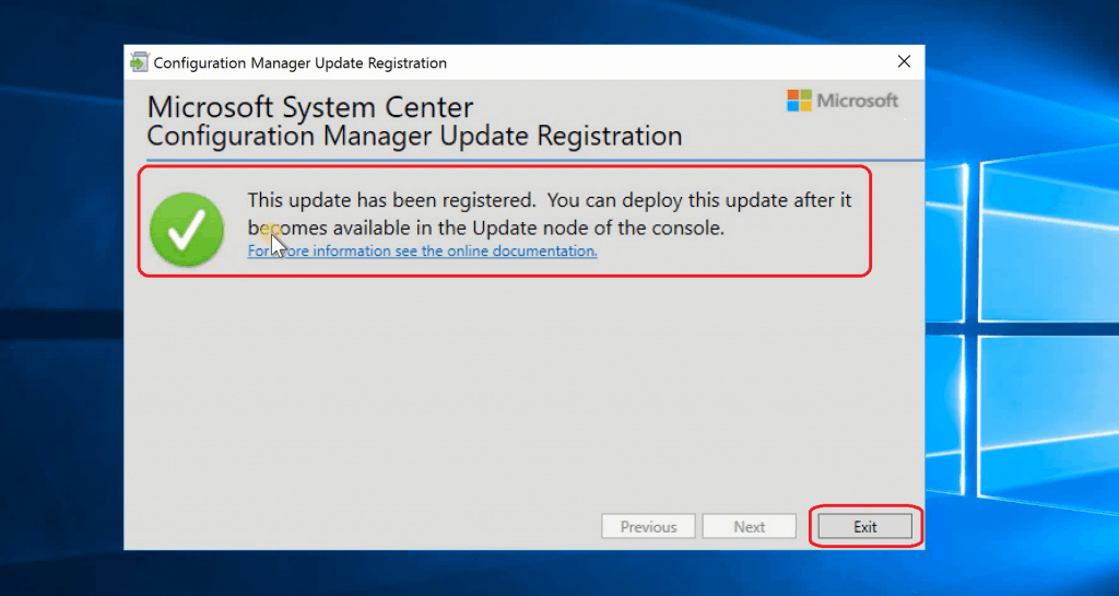  Update has been registration KB4538166 