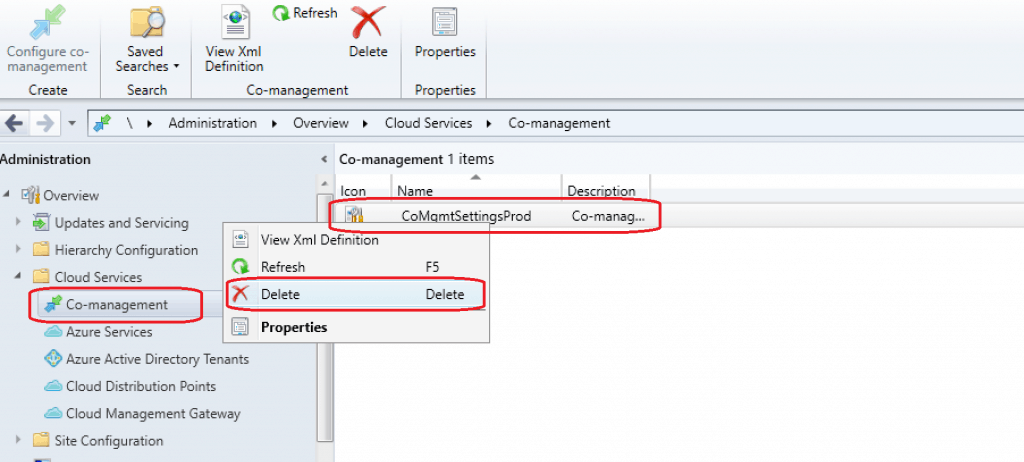 SCCM|ConfigMgr 1910 Co-Management Settings Issue