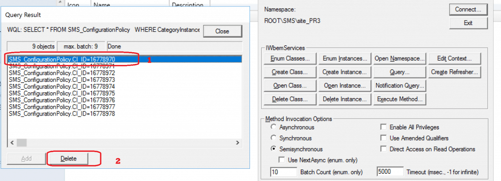 Delete the Objects from WMI - Co-management Settings Grayed Out issue