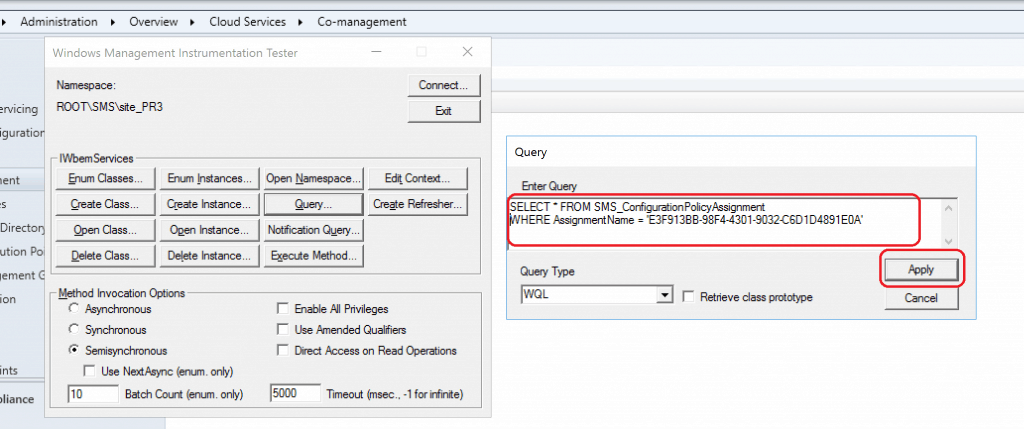 WMI Query to find Co-Management Settings