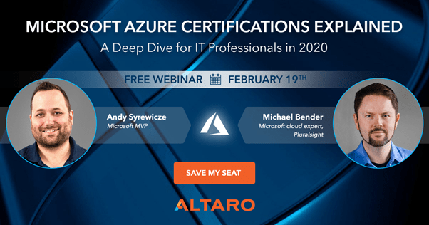 Azure Certifications Options Free Webinar - Fig.1