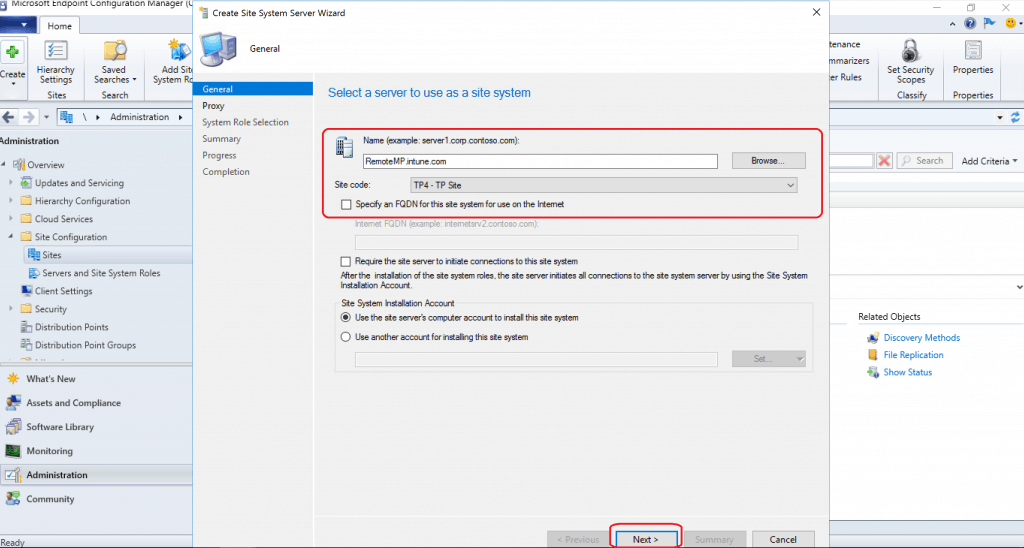  Create Site System Server - Management Point Install a New SCCM Management Point Role
