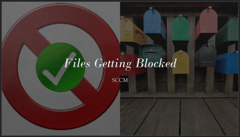 Files Getting Blocked