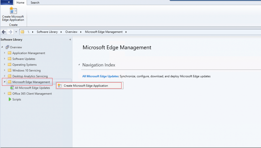 Install Microsoft Edge Browser Using ConfigMgr