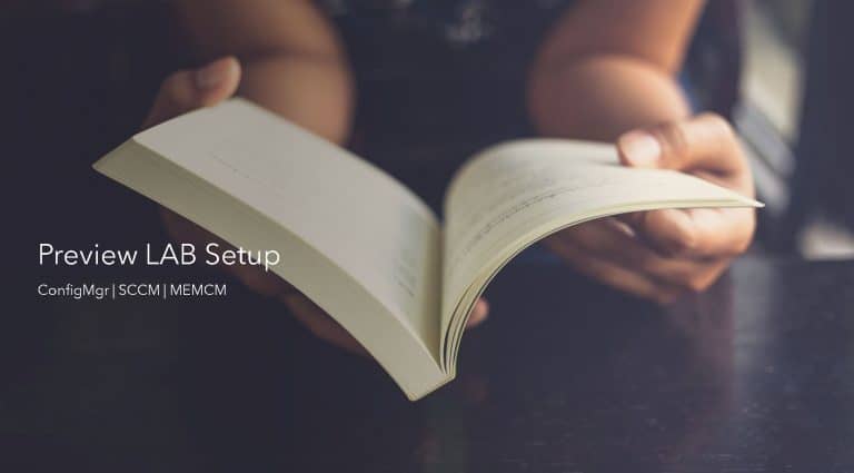 Build Configuration Manager Technical Preview LAB