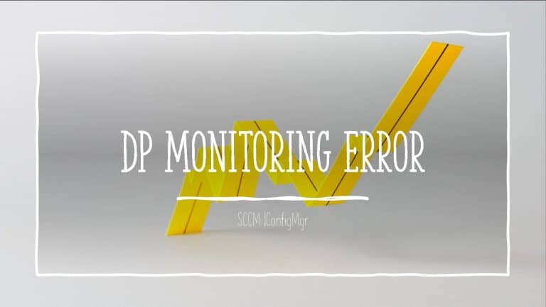 DP Monitoring Error