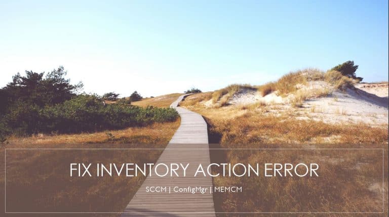 Error Verify Inventory Action Status Failed 80041003