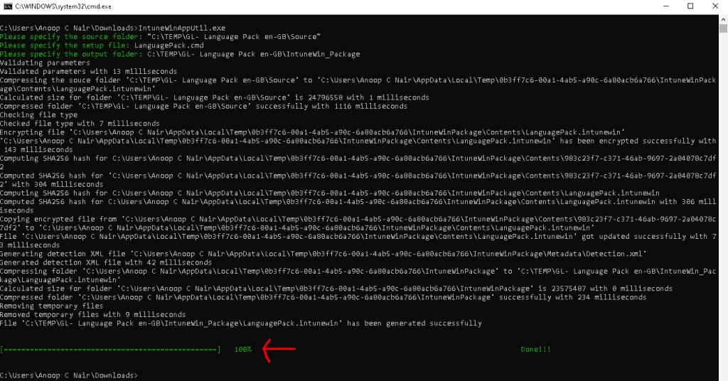 How to Deploy Windows App Win32 Using Intune |Language Pack - Fig.7