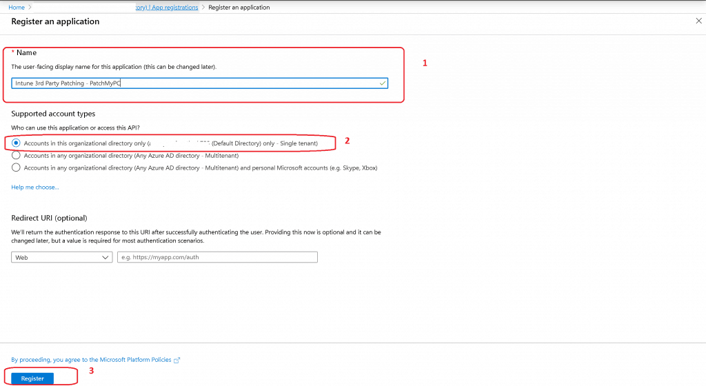 Supported account types - Intune Third-Party Patching Automation