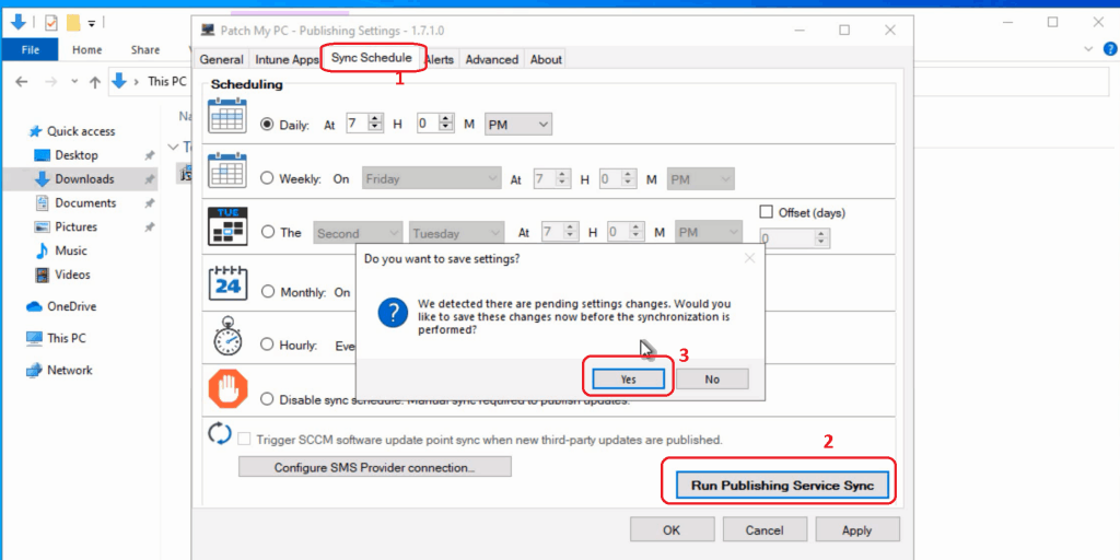 RUN PUBLISHING SERVICE SYNC - Intune Third-Party Patching Automation