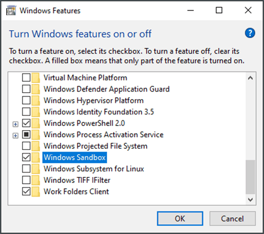 Enable - Use Windows Sandbox to Create MSI Packages