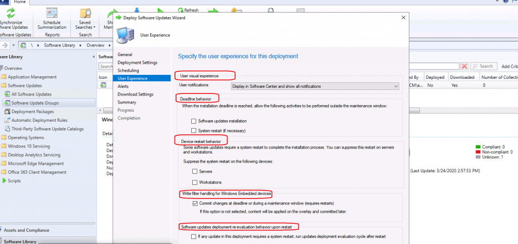 User Experience of Patch deployment  - Software Update Patch Package