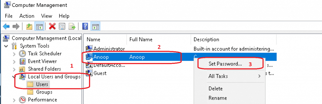 Reset Local User Account - to fix SCCM Server Trust Relationship Issue