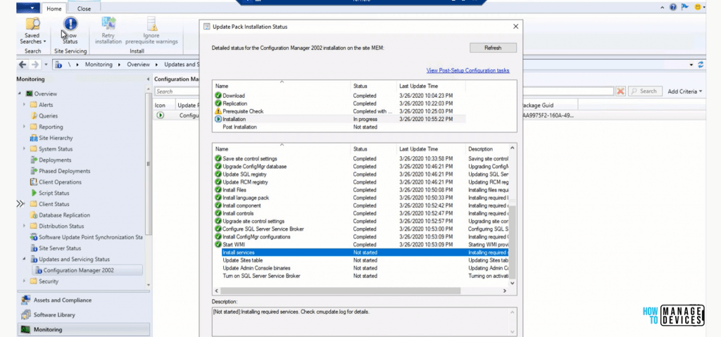  SCCM 2002 installation - The SMS Provider Reported an Error