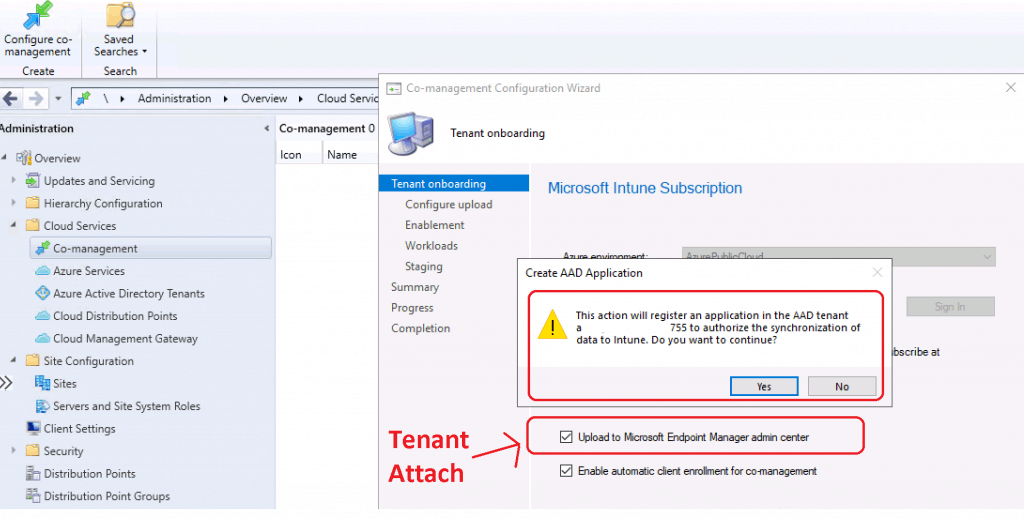 Cloud Attach - Tenant Attach - ConfigMgr 2002 List of New Features