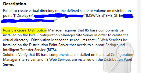 FIX SCCM DP Monitoring Error Failed To Create Virtual Directory Issue 2