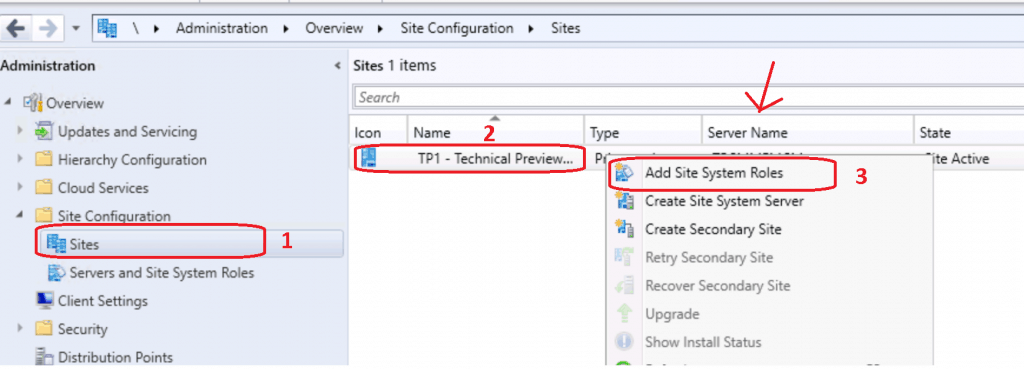 dd Site System Roles- Reinstall SCM Service Connection Point