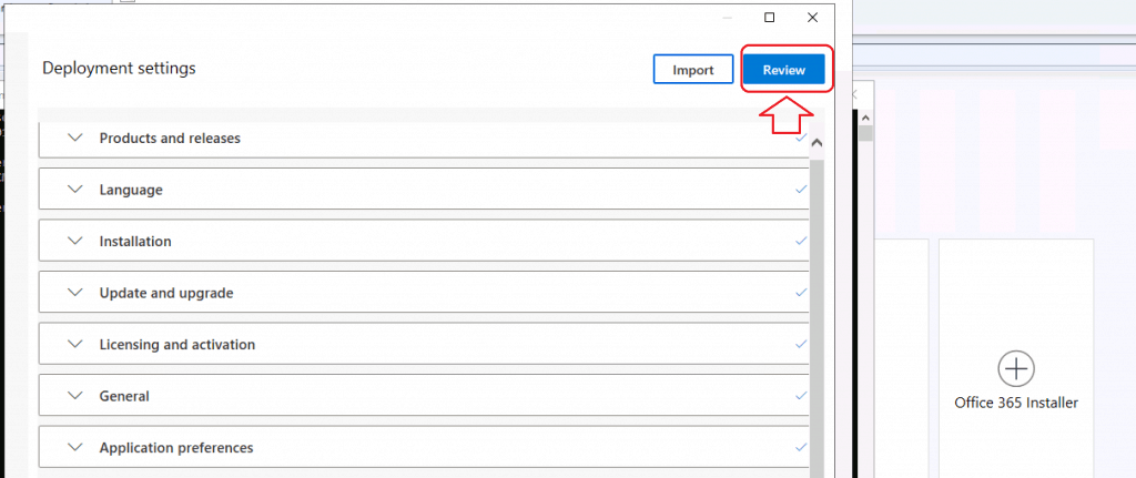 Review the configuration of MS Teams application