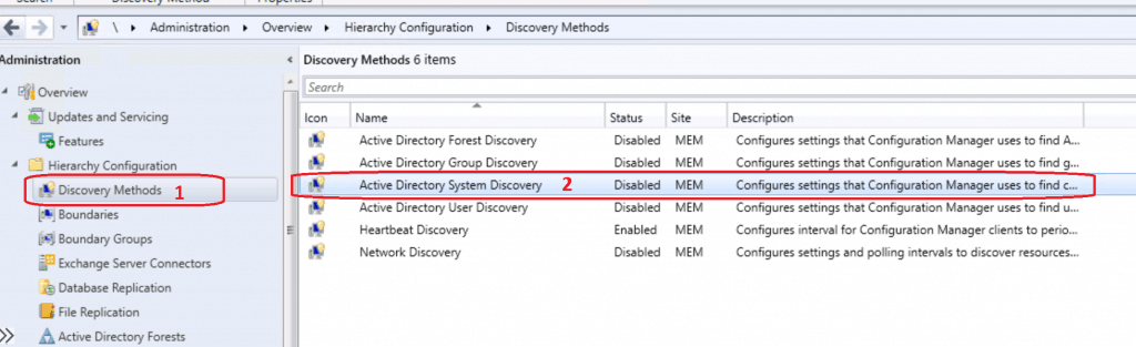 How to Configure SCCM Active Directory System Discovery - Fig.1