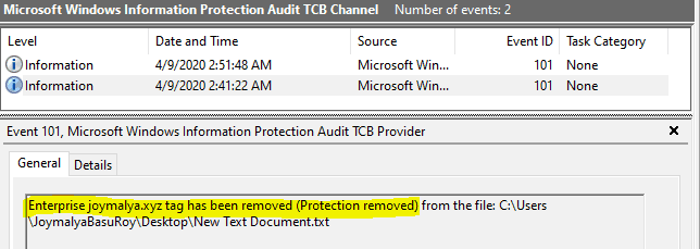 WIP Troubleshooting Checklist - Removing File Protection by changing File Ownership is logged under EDP-Audit-TCB events