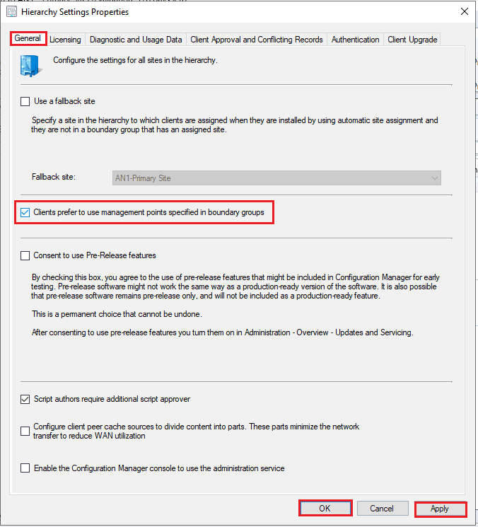 Configure ConfigMgr Preferred MP - Management Point - SCCM