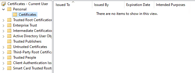 Windows Information Protection - No self-signed cert in User personal store is found for EFS purpose in a WIP enabled system where user has not manually encrypted a file with EFS.