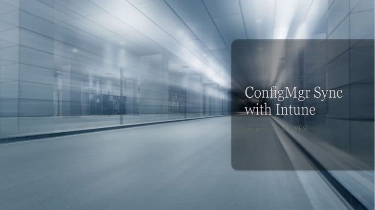 Build Sync between SCCM Intune Portal