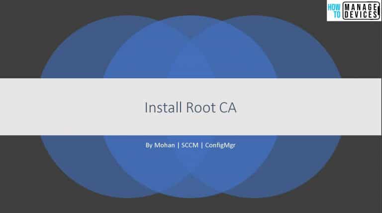Install Root CA