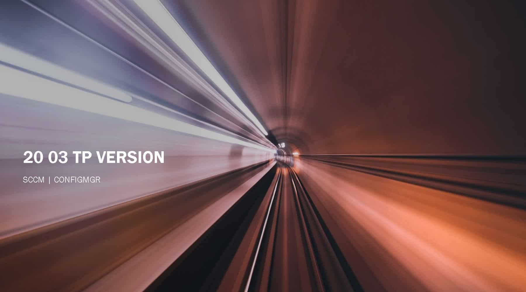 SCCM 2003 TP version