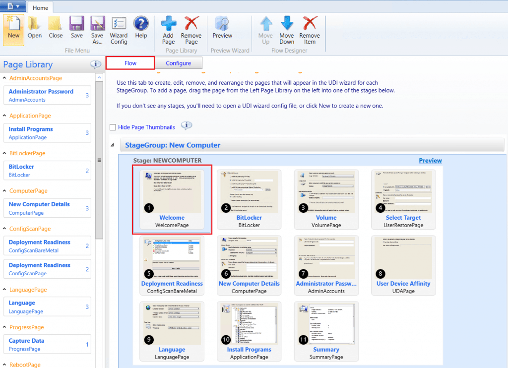 StageGroup - New Computer Customizing UDI Wizard