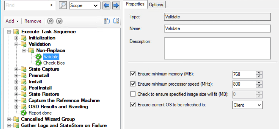 UDI Task Sequence - Validation Phase - SCCM ConfigMgr Customizing UDI Wizard