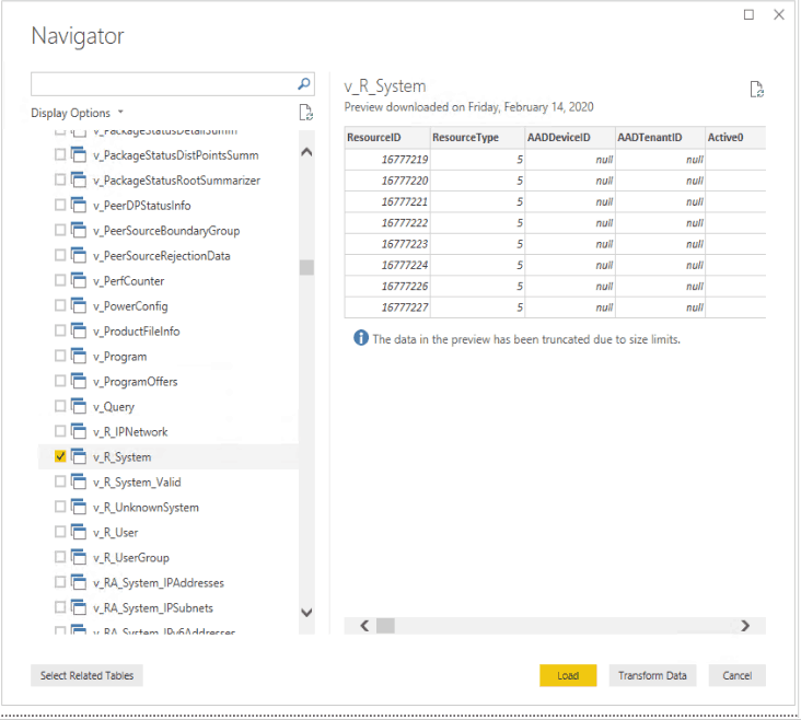 PowerBI Live Dashboard Integration with SCCM ConfigMgr