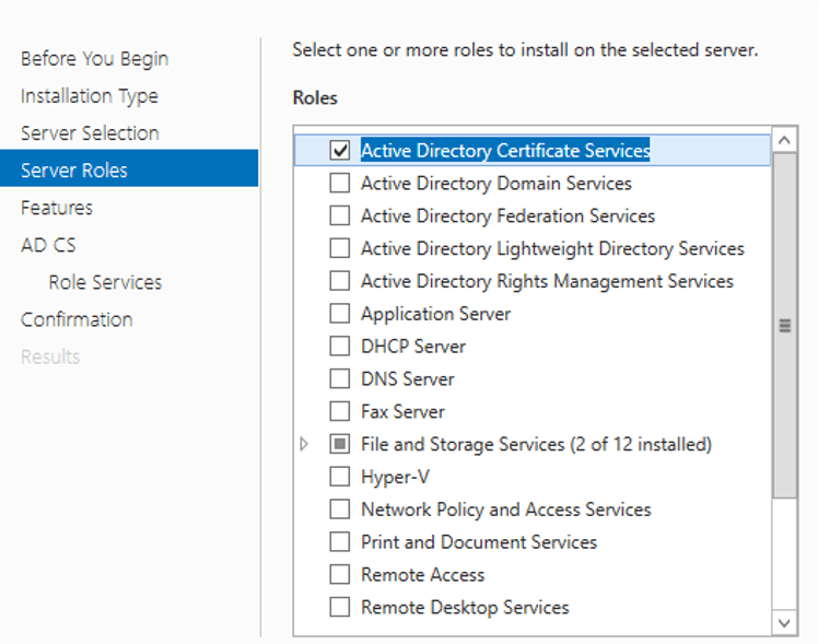 Install Root CA for SCCM ConfigMgr