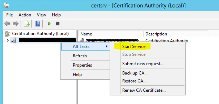 Install Root CA for SCCM ConfigMgr