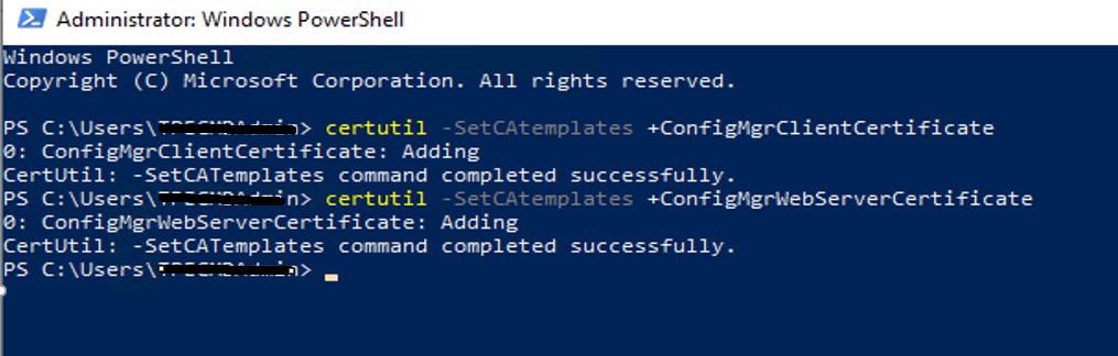 Install Root CA for SCCM ConfigMgr