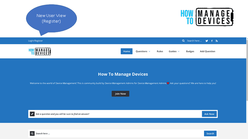 Introducing HTMD Community Forum for Device Management Admin | SCCM | ConfigMgr | Intune 2 HTMD Community Forum for SCCM Intune and All Device Management queries