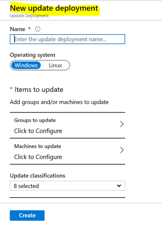 Server Patching with Azure Update Management for Azure Servers