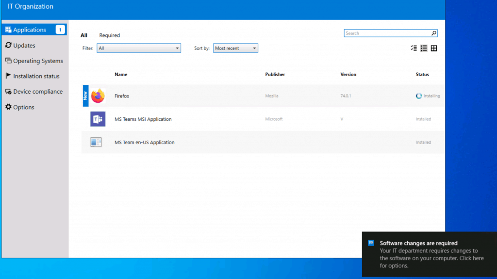 Installation in Progress - Deploy Firefox Browser Using SCCM