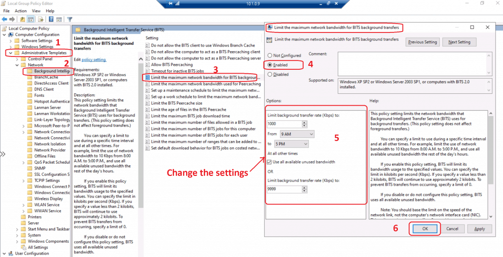 Windows 10 Client Side BITs Throttling - BITs Throttling for SCCM DP - ConfigMgr