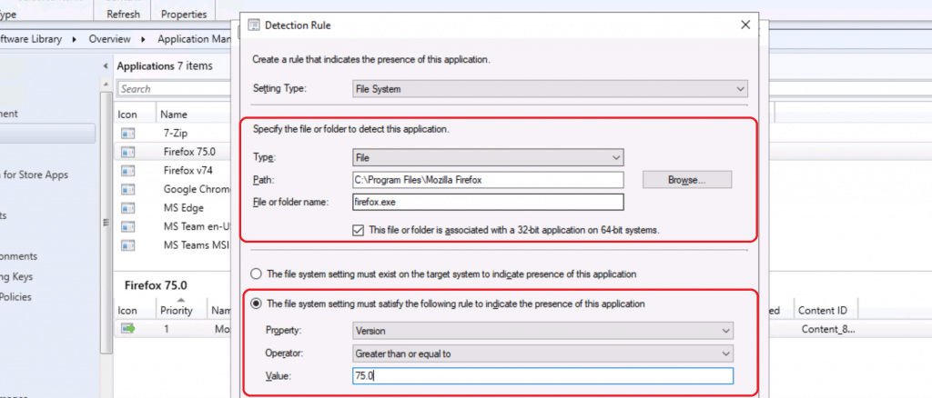 Detection Rule - Firefox Installation Failed SCCM Reporting Issue