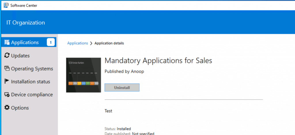 Windows 10 Software Center -  Application Groups Using SCCM - Configuration Manger