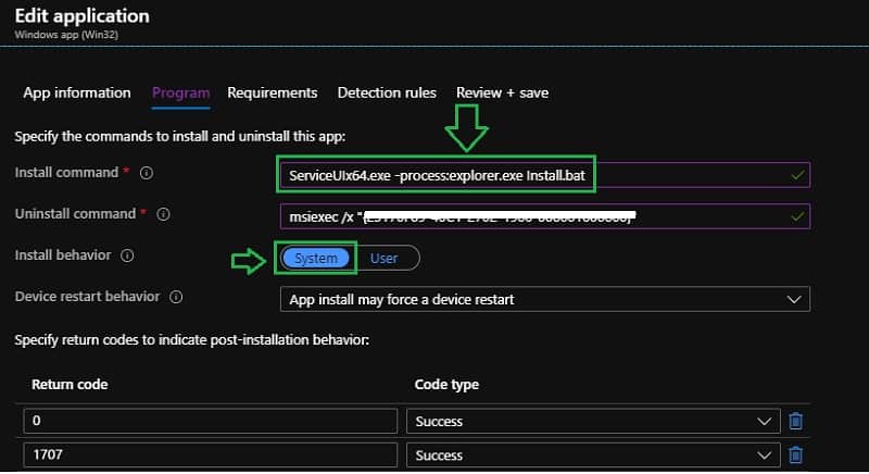 SERVICEUIX64.EXE EXPLORER.EXE use ServiceUI with Intune - Bring SYSTEM Process to Interactive Mode