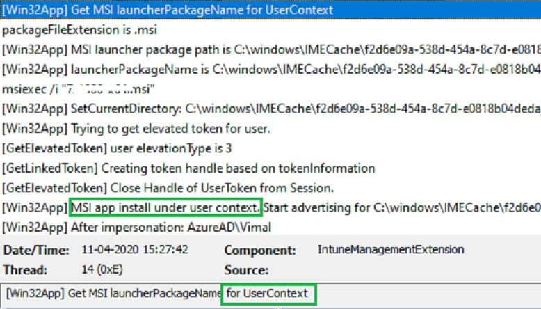 IntuneManagementExtension.log - use ServiceUI with Intune - Bring SYSTEM Process to Interactive Mode