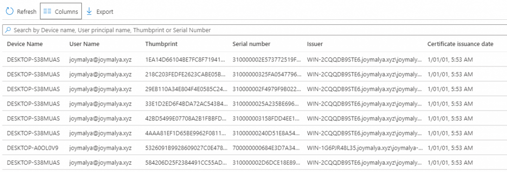 Intune SCEP Certificate Workflow - Plugin uploads processed cert data to Intune to be visible from the Intune console