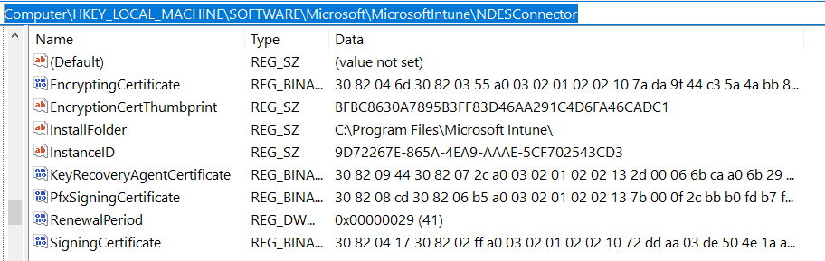 Intune SCEP Deep Dive - Intune SCEP Certificate Connector certificate recieved post successful sign-in to the connector service.