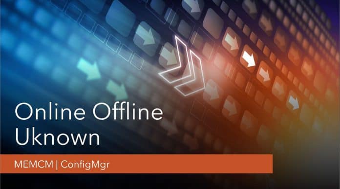 Online Offline ConfigMgr Client Status Online Offline ConfigMgr Client Status